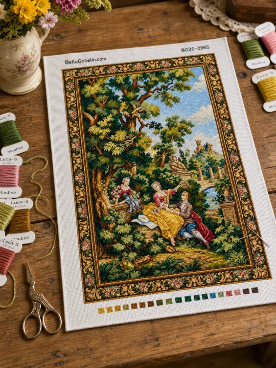 Rococo garden idyll