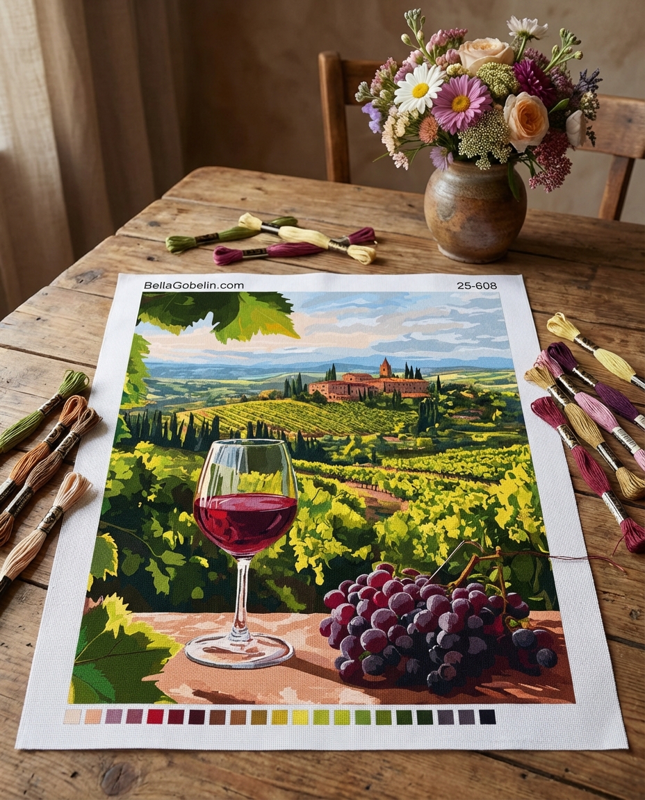 Wonderful landscape in Tuscany, Chianti, Wine