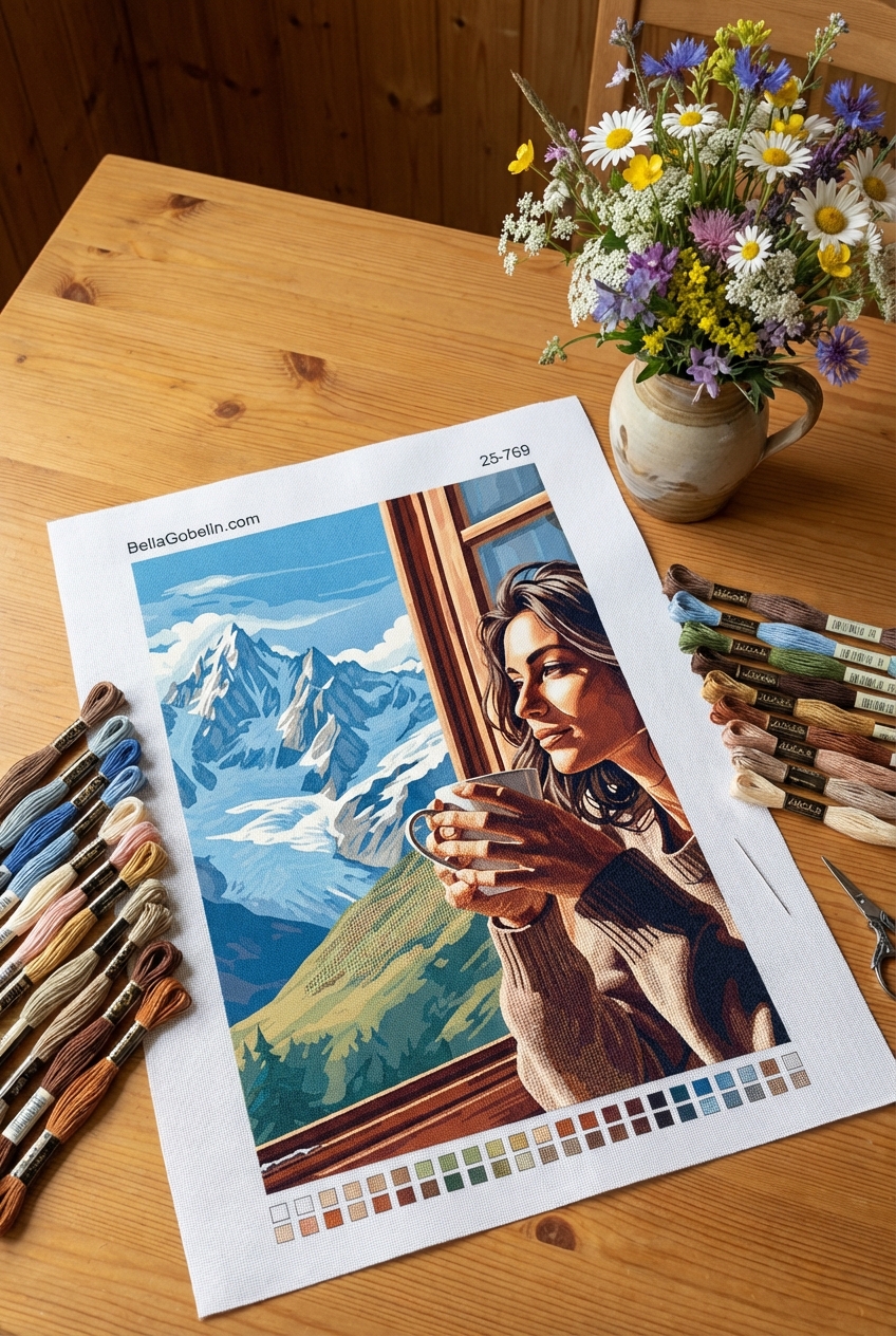 Coffee portrait at Mont Blanc