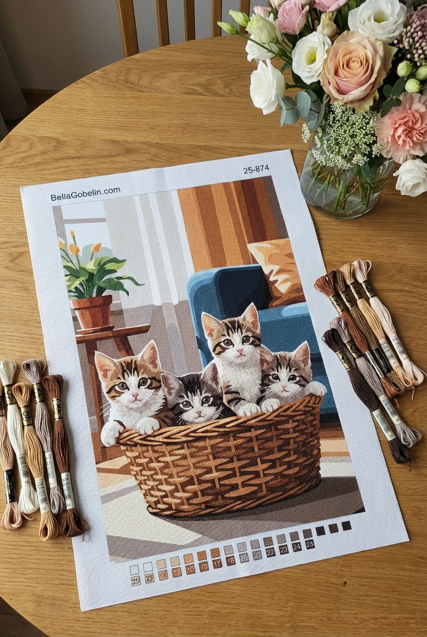 Cats in the living room