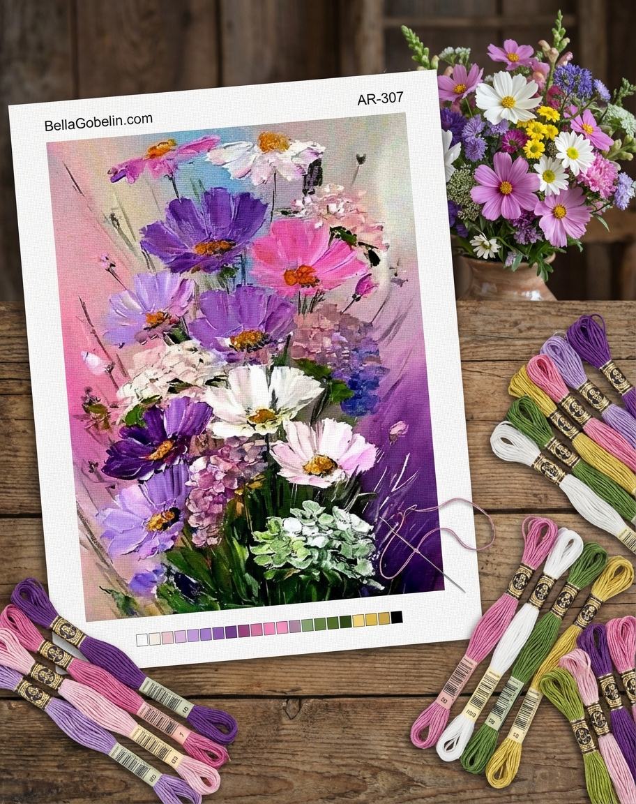 Flower bouquet painting