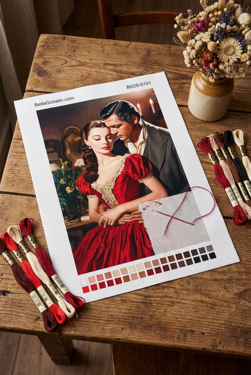 Romantic couple portrait