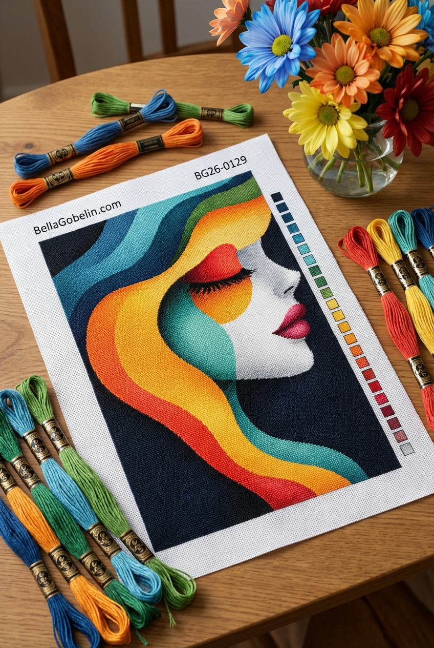 Abstract female portrait