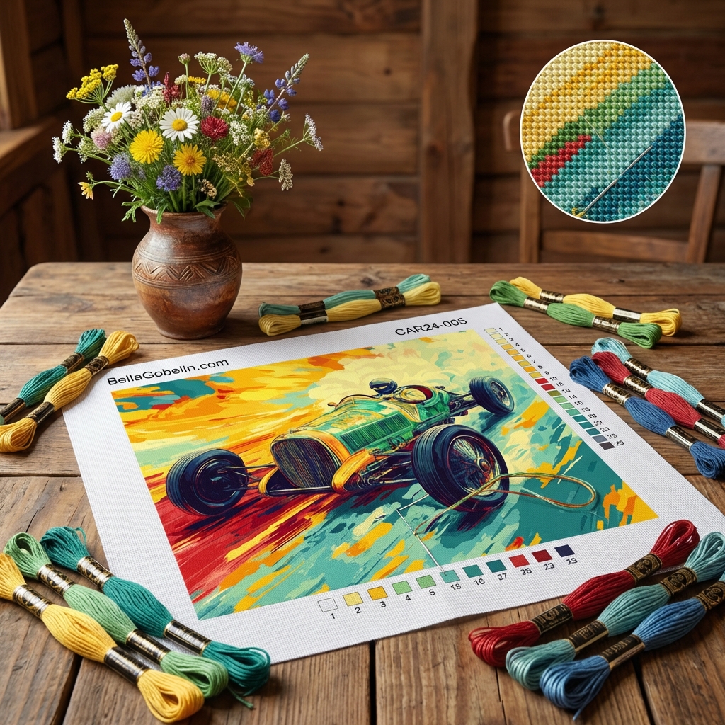 Car portrait: The old race car