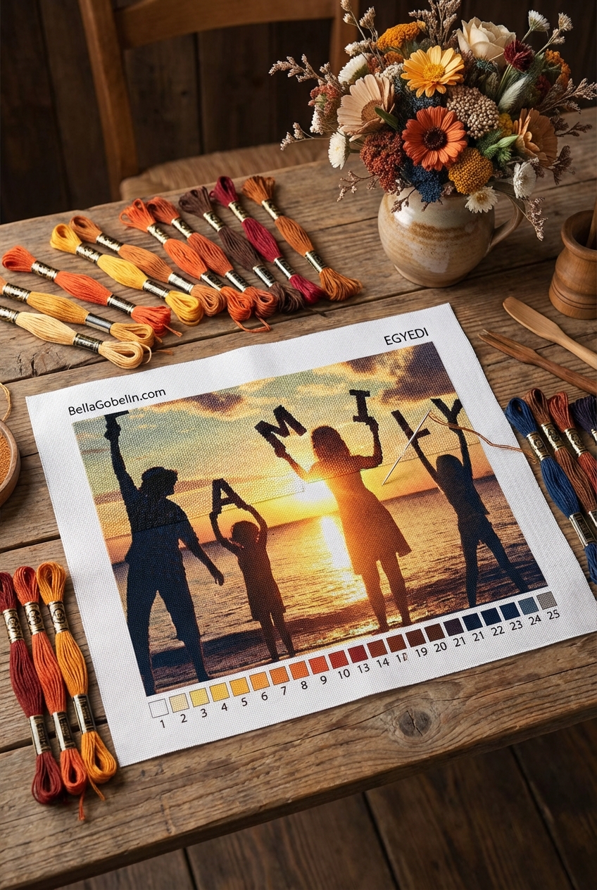 Custom gobelin - needlepoint printing based on photo