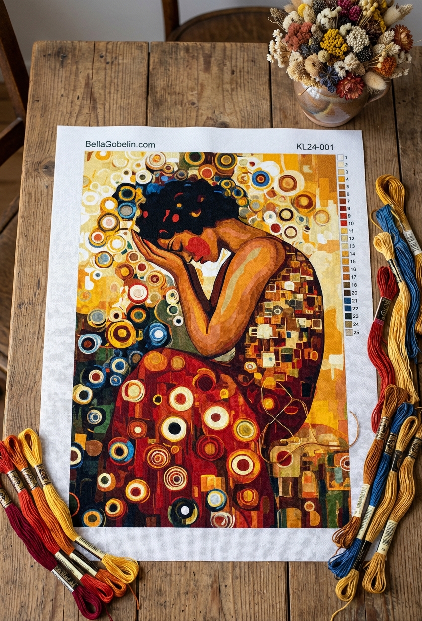 Klimt style: The Mourning Woman