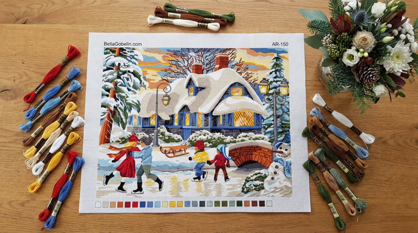 Winter Atmosphere in the Village