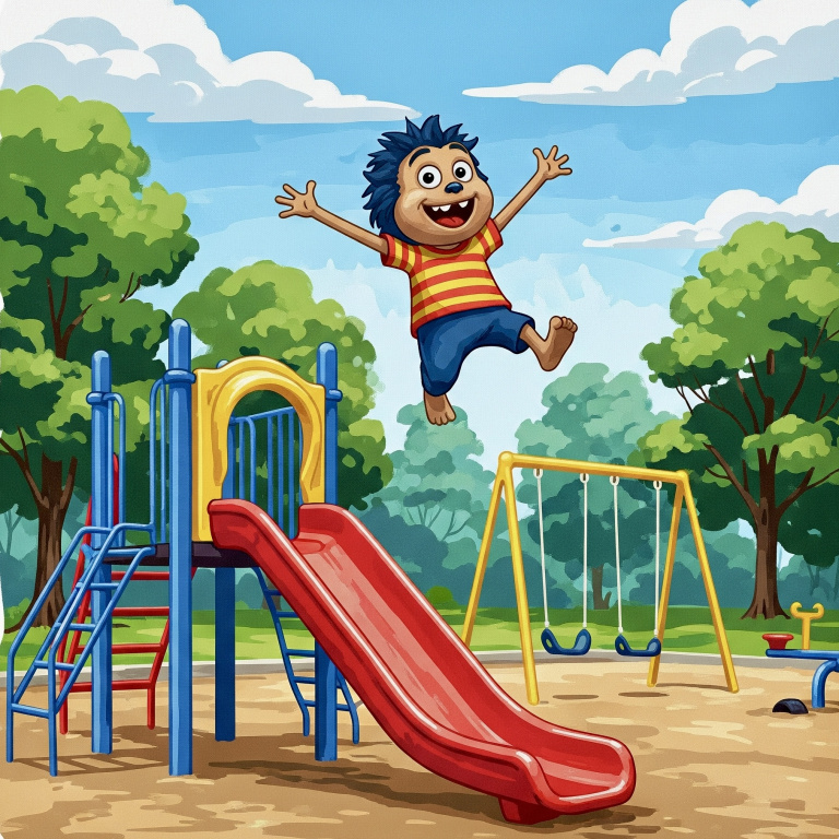 Hedgehog, the mischievous troublemaker of the playground