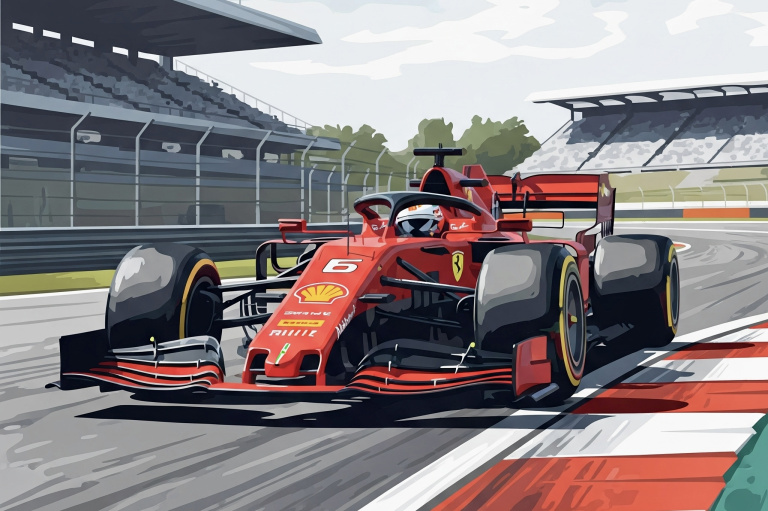 F1 Ferrari Gobelin-needlepoint