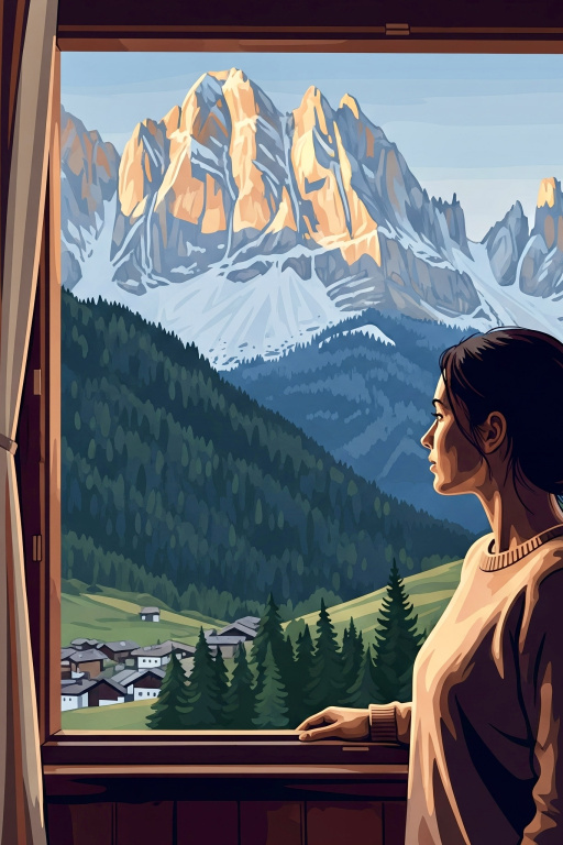 Mont Blanc-ra nyíló kilátás