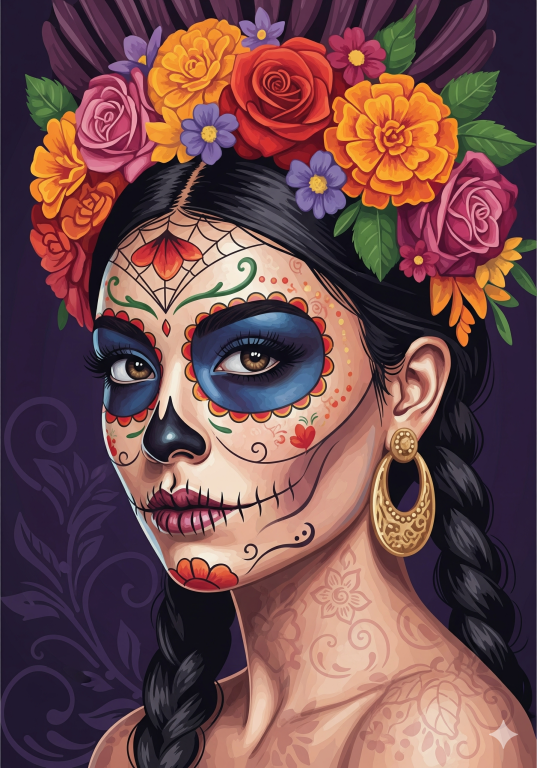 Mexican Halloween portrait series