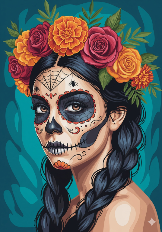 Mexican Halloween portrait series