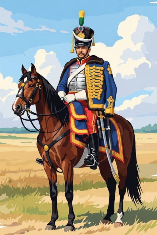 Cavalryman on horseback