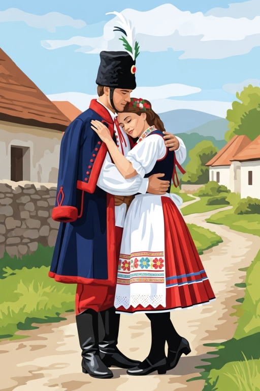 Romance of the Old Days - Hussar and His Beloved