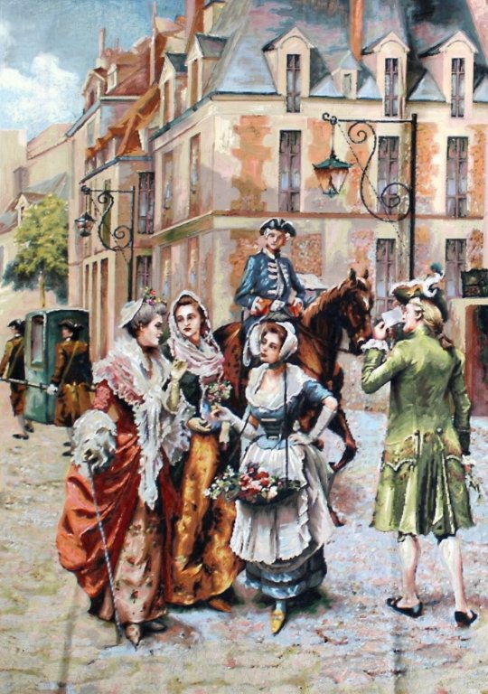 Dutch Baroque antique gobelin replica