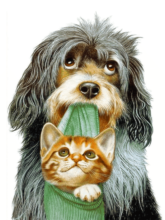 Dog - cat friendship