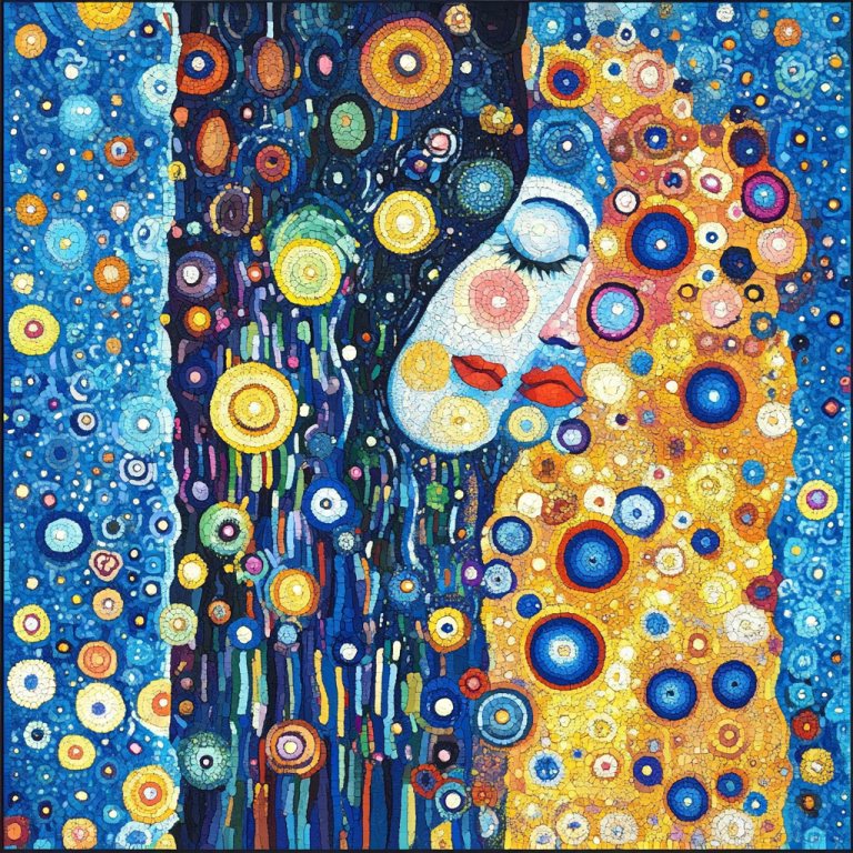 Klimt style: The Kiss