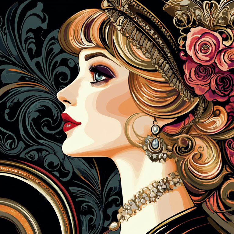 Mucha stílus: A nő arca