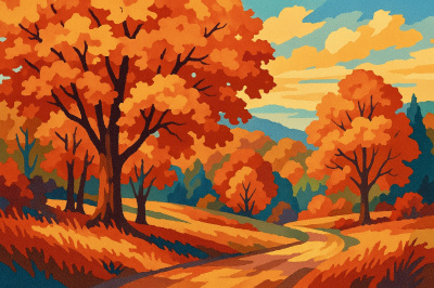 Autumn in the forest