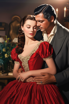 Romantic couple portrait