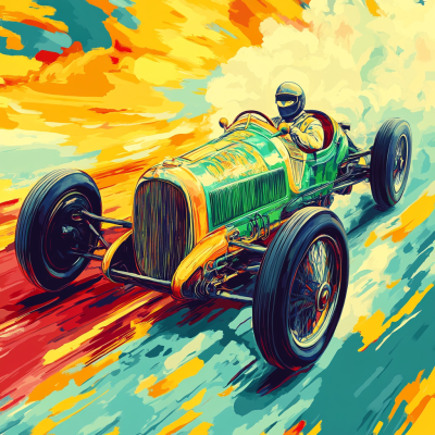 Car portrait: The old race car