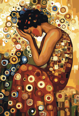 Klimt style: The Mourning Woman