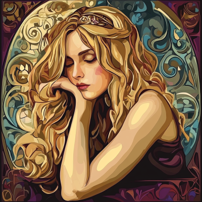 Mucha style: Depression