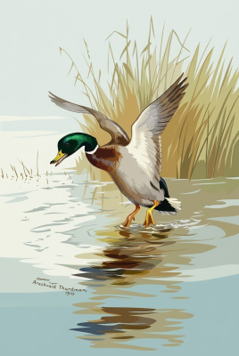 Mallard on the lake