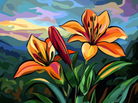 Orange lilies