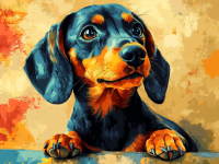 Dachshund portrait, dachshund dog