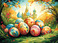 Orthodox Easter atmosphere