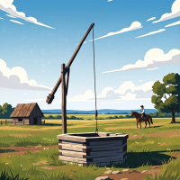 Water well in Hortobágy