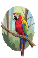 Parrot portrait