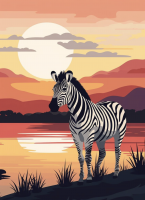 Zebra portrait