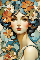 Alphonse Mucha style