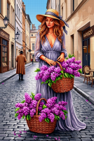 Lady with Lavender